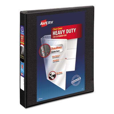 View larger image of Heavy-Duty Non Stick View Binder with DuraHinge and Slant Rings, 3 Rings, 1" Capacity, 11 x 8.5, Black, (5300)