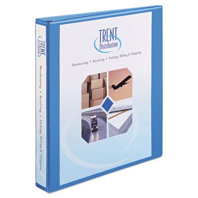 View larger image of Heavy-Duty Non Stick View Binder with DuraHinge and Slant Rings, 3 Rings, 1" Capacity, 11 x 8.5, Light Blue, (5301)