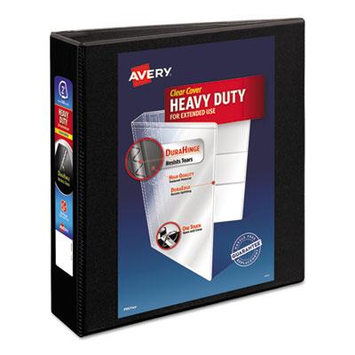 View larger image of Heavy-Duty Non Stick View Binder with DuraHinge and Slant Rings, 3 Rings, 2" Capacity, 11 x 8.5, Black, (5500)