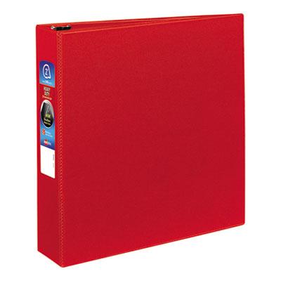 View larger image of Heavy-Duty Non-View Binder with DuraHinge and One Touch EZD Rings, 3 Rings, 2" Capacity, 11 x 8.5, Red