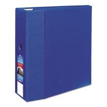 Heavy-Duty Non-View Binder with DuraHinge, Locking One Touch EZD Rings and Thumb Notch, 3 Rings, 5" Capacity, 11 x 8.5, Blue