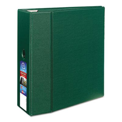 View larger image of Heavy-Duty Non-View Binder with DuraHinge, Locking One Touch EZD Rings and Thumb Notch, 3 Rings, 5" Capacity, 11 x 8.5, Green