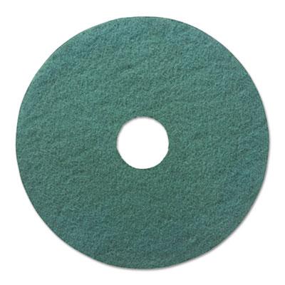 View larger image of Heavy-Duty Scrubbing Floor Pads, 13" Diameter, Green, 5/Carton