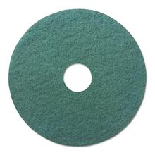 Heavy-Duty Scrubbing Floor Pads, 13" Diameter, Green, 5/Carton