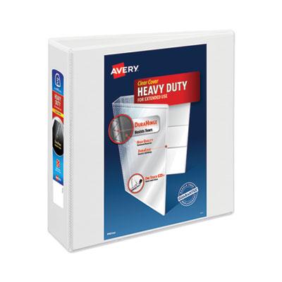 View larger image of Heavy-Duty View Binder with DuraHinge and Locking One Touch EZD Rings, 3 Rings, 3" Capacity, 11 x 8.5, White