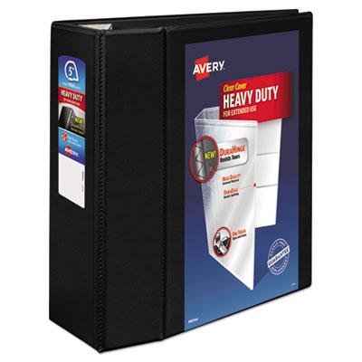 View larger image of Heavy-Duty View Binder with DuraHinge and Locking One Touch EZD Rings, 3 Rings, 5" Capacity, 11 x 8.5, Black