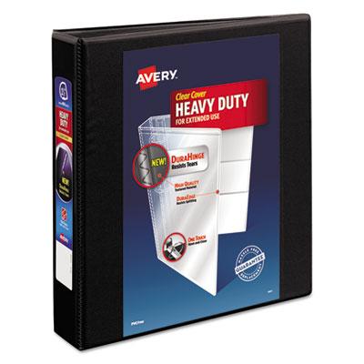 View larger image of Heavy-Duty View Binder with DuraHinge and One Touch EZD Rings, 3 Rings, 1.5" Capacity, 11 x 8.5, Black