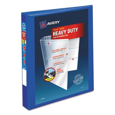 View larger image of Heavy-Duty View Binder with DuraHinge and One Touch EZD Rings, 3 Rings, 1" Capacity, 11 x 8.5, Pacific Blue