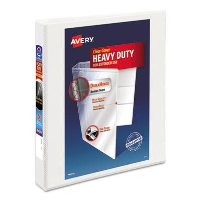 View larger image of Heavy-Duty View Binder with DuraHinge and One Touch EZD Rings, 3 Rings, 1" Capacity, 11 x 8.5, White