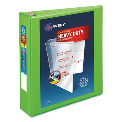View larger image of Heavy-Duty View Binder with DuraHinge and One Touch EZD Rings, 3 Rings, 2" Capacity, 11 x 8.5, Chartreuse