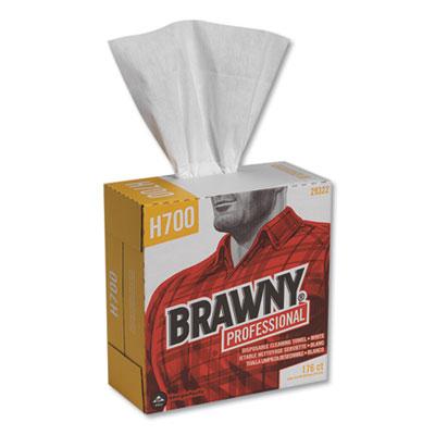 View larger image of Heavyweight HEF Disposable Shop Towels, 9x12.5, White, 176/Box, 10 Box/Crtn
