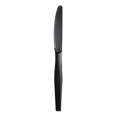 View larger image of Heavyweight Polypropylene Cutlery, Knife, Black, 1000/Carton
