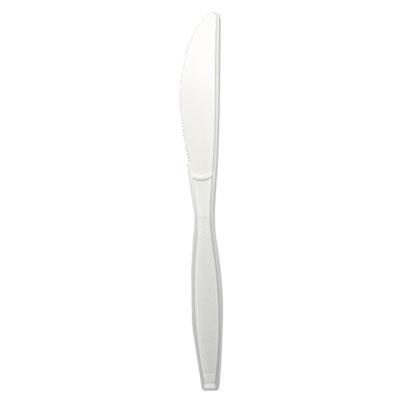 View larger image of Heavyweight Polypropylene Cutlery, Knife, White, 1000/Carton