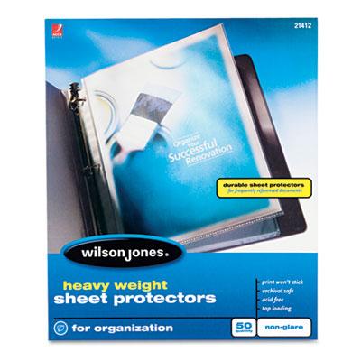 View larger image of Heavyweight Top-Loading Sheet Protectors, Nonglare Finish, Letter, 50/Box