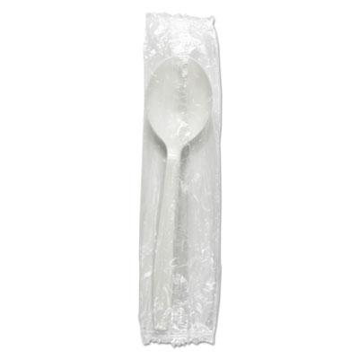 View larger image of Heavyweight Wrapped Polypropylene Cutlery, Soup Spoon, White, 1,000/carton