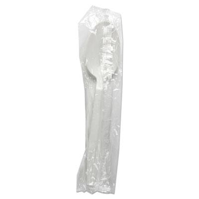View larger image of Heavyweight Wrapped Polypropylene Cutlery, Teaspoon, White, 1,000/carton