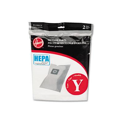 View larger image of HEPA Y Filtration Bags for Hoover Upright Cleaners, 2PK/EA