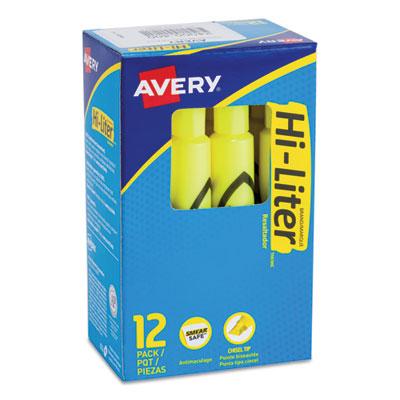 View larger image of HI-LITER Desk-Style Highlighters, Chisel Tip, Fluorescent Yellow, Dozen