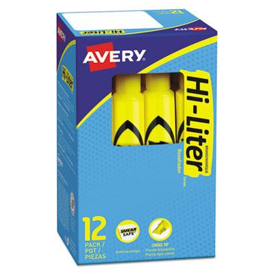 View larger image of HI-LITER Desk-Style Highlighters, Chisel Tip, Yellow, Dozen, (7742)