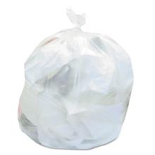 High-Density Can Liners, 56 gal, 19 mic, 43" x 47", Natural, 25 Bags/Roll, 6 Rolls/Carton
