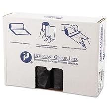 High-Density Commercial Can Liners, 45 gal, 12 mic, 40" x 48", Black, 25 Bags/Roll, 10 Interleaved Rolls/Carton