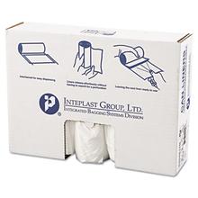 High-Density Interleaved Commercial Can Liners, 45 gal, 12 mic, 40" x 48", Clear, 25 Bags/Roll, 10 Rolls/Carton
