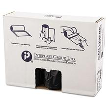 High-Density Commercial Can Liners, 60 gal, 16 mic, 43" x 48", Black, 25 Bags/Roll, 8 Interleaved Rolls/Carton