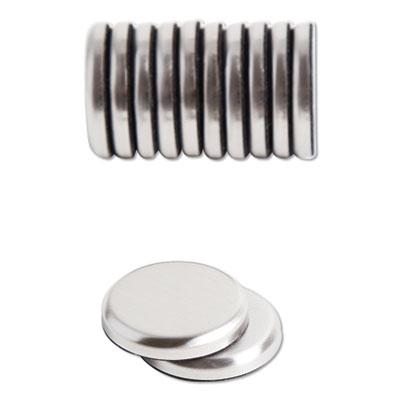 View larger image of High Energy Magnets, Circle, Silver, 1.25" Diameter, 12/Pack