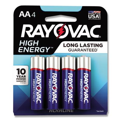 View larger image of High Energy Premium Alkaline AA Batteries, 4/Pack