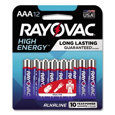 View larger image of High Energy Premium Alkaline AAA Battery, 12/Pack