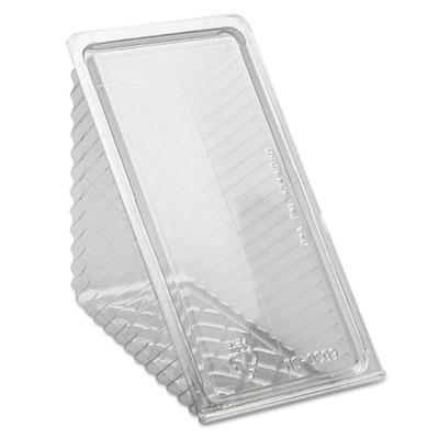 View larger image of Plastic Hinged Lid Sandwich Container, 3.25 x 6.5 x 3, Clear, 85/Pack, 3 Packs/Carton