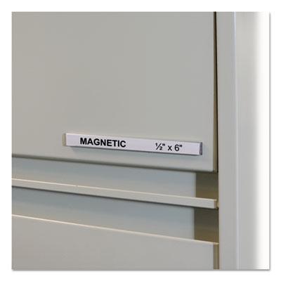 View larger image of HOL-DEX Magnetic Shelf/Bin Label Holders, Side Load, 0.5 x 6, Clear, 10/Box