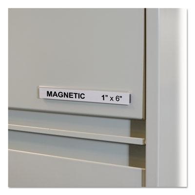 View larger image of HOL-DEX Magnetic Shelf/Bin Label Holders, Side Load, 1 x 6, Clear, 10/Box