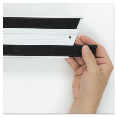 View larger image of Hook and Loop Replacement Strips, 1.1" x 18", Black