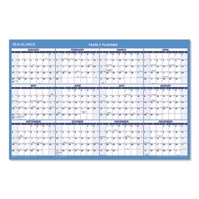View larger image of Horizontal Reversible/erasable Wall Planner, 36 X 24, Ay: 12-Month (july-June): 2021-2022, Ry: 12-Month (jan-Dec): 2022