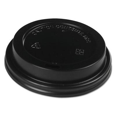 View larger image of Hot Cup Lids, Fits 10-20 oz Hot Cups, Black, 1000/Carton