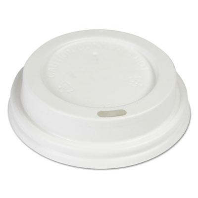 View larger image of Hot Cup Lids, Fits 8 oz Hot Cups, White, 50/Sleeve, 20 Sleeves/Carton