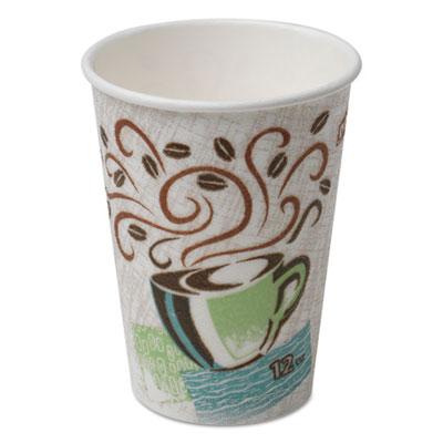 View larger image of Hot Cups, Paper, 12oz, Coffee Dreams Design, 1000/Carton