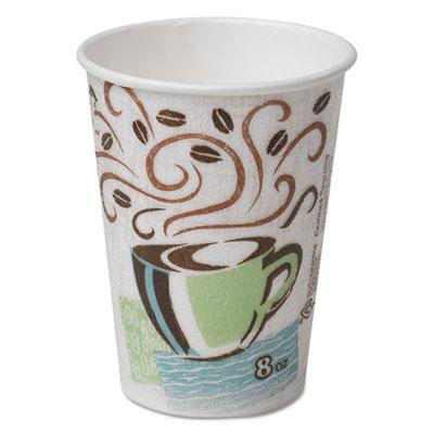 View larger image of Hot Cups, Paper, 8oz, Coffee Dreams Design, 500/Carton