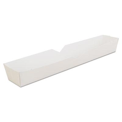 View larger image of Footlong Hot Dog Tray, 10.25 x 1.5 x 1.25, White, Paper, 500/Carton