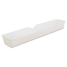 Footlong Hot Dog Tray, 10.25 x 1.5 x 1.25, White, Paper, 500/Carton