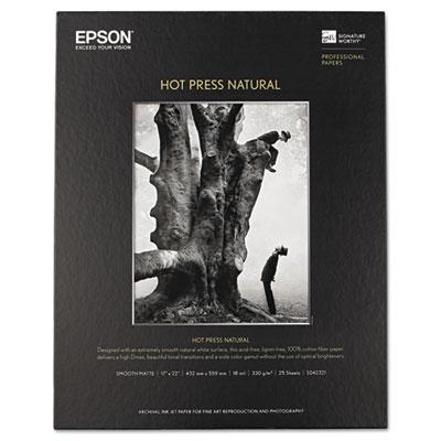 View larger image of Hot Press Natural Fine Art Paper, 17 mil, 17 x 22, Smooth Matte Natural, 25/Pack
