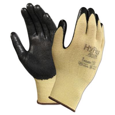View larger image of HyFlex CR Gloves, Size 7, Yellow/Black, Kevlar/Nitrile, 24/Pack