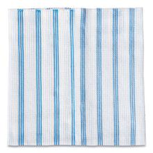 Disposable Microfiber Cleaning Cloths, 12 x 12, Blue/White Stripes, 600/Carton