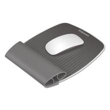 I-Spire Wrist Rocker Mouse Pad with Wrist Rest, 7.81" x 10", Gray