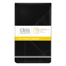 Idea Collective Journal Pad With Hard Cover, Wide/legal Rule, Black Cover, 120 Cream 5 X 8.25 Sheets