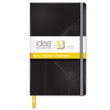 Idea Collective Journal, 1 Subject, Wide/Legal Rule, Black Cover, 8.25 x 5, 120 Sheets