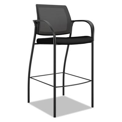 View larger image of Ignition 2.0 Ilira-Stretch Mesh Back Cafe Height Stool, Supports up to 300 lbs., Black Seat/Black Back, Black Base