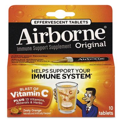 View larger image of Immune Support Effervescent Tablet, Zesty Orange, 10/Box, 72 Boxes/Carton