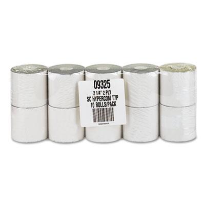 View larger image of Impact Printing Carbonless Paper Rolls, 2.25" x 70 ft, White/Canary, 10/Pack